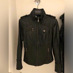 Danier women leather jacket XXS